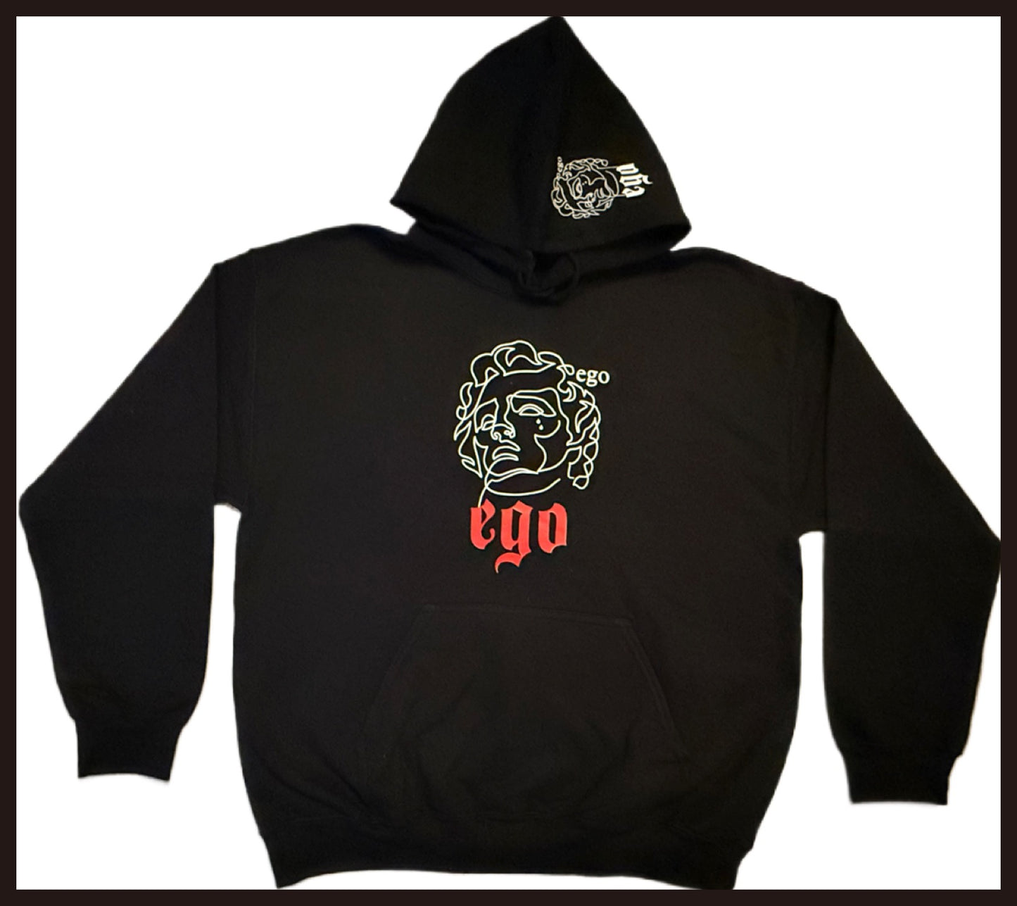 Black and Red Ego Hoodie