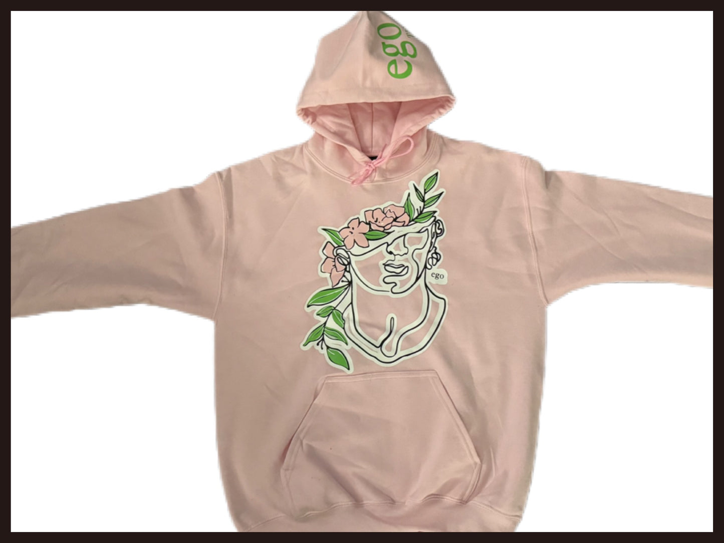 Pink and Green Ego Hoodie