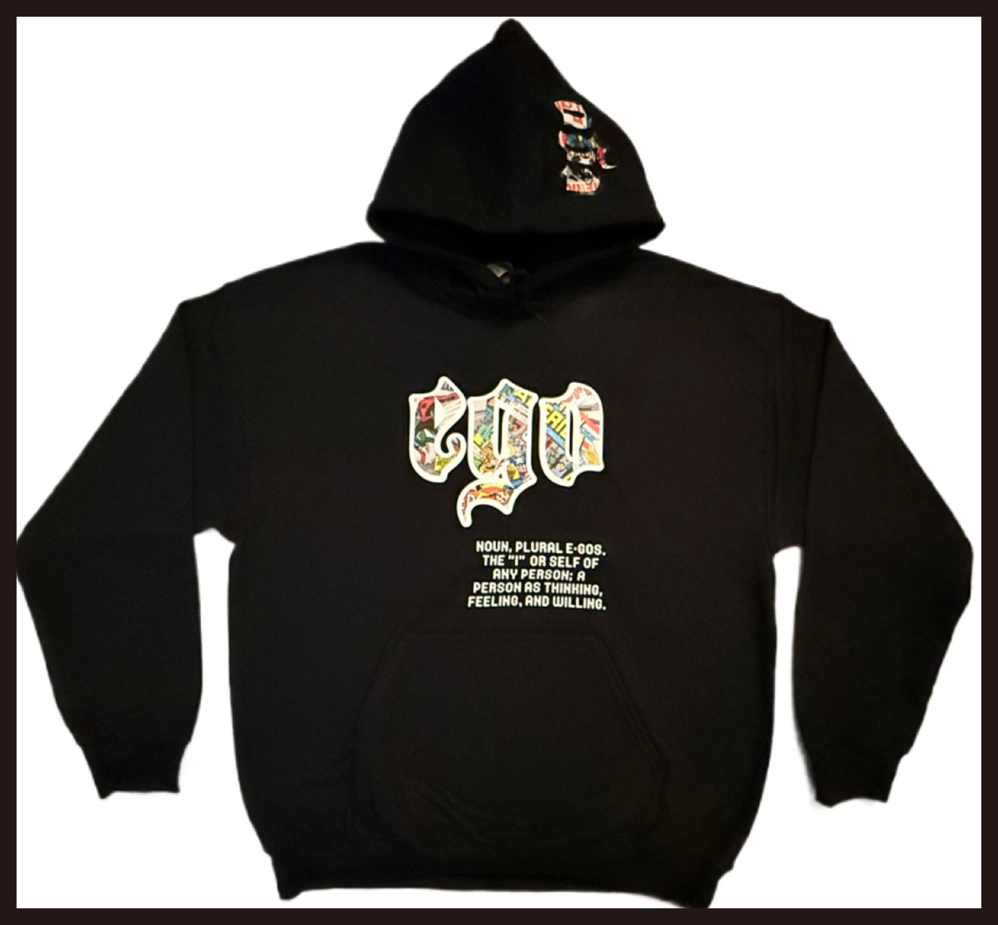 Black and White Ego Hoodie