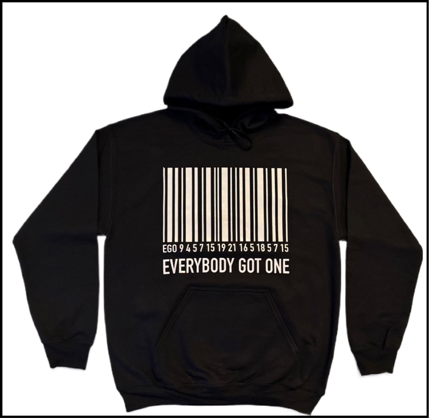 Black and White Ego Hoodie