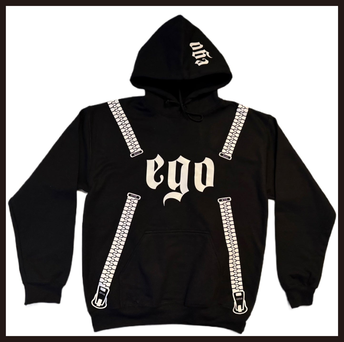 Black and White Ego Hoodie