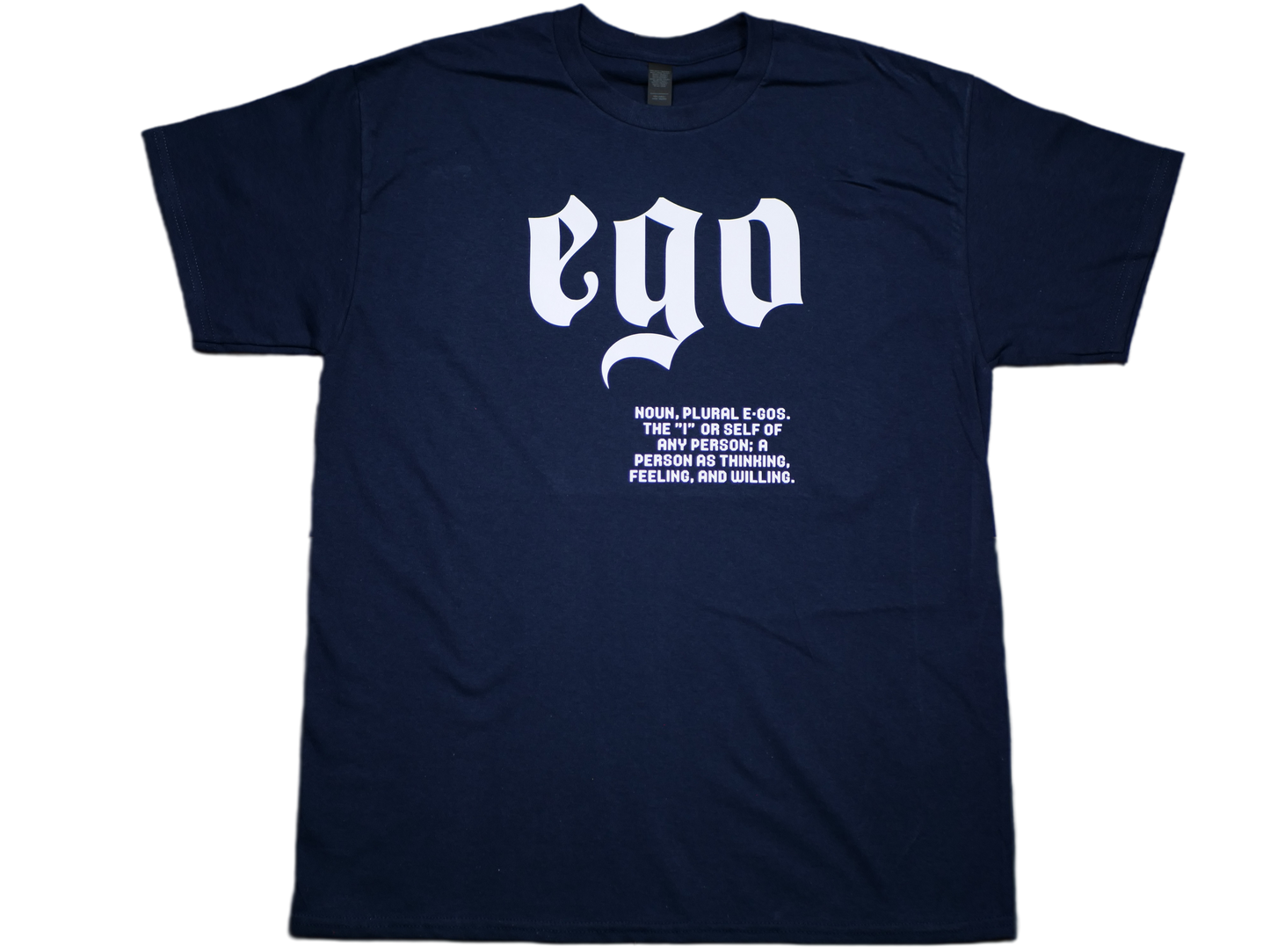 Navy Blue & White T-Shirt