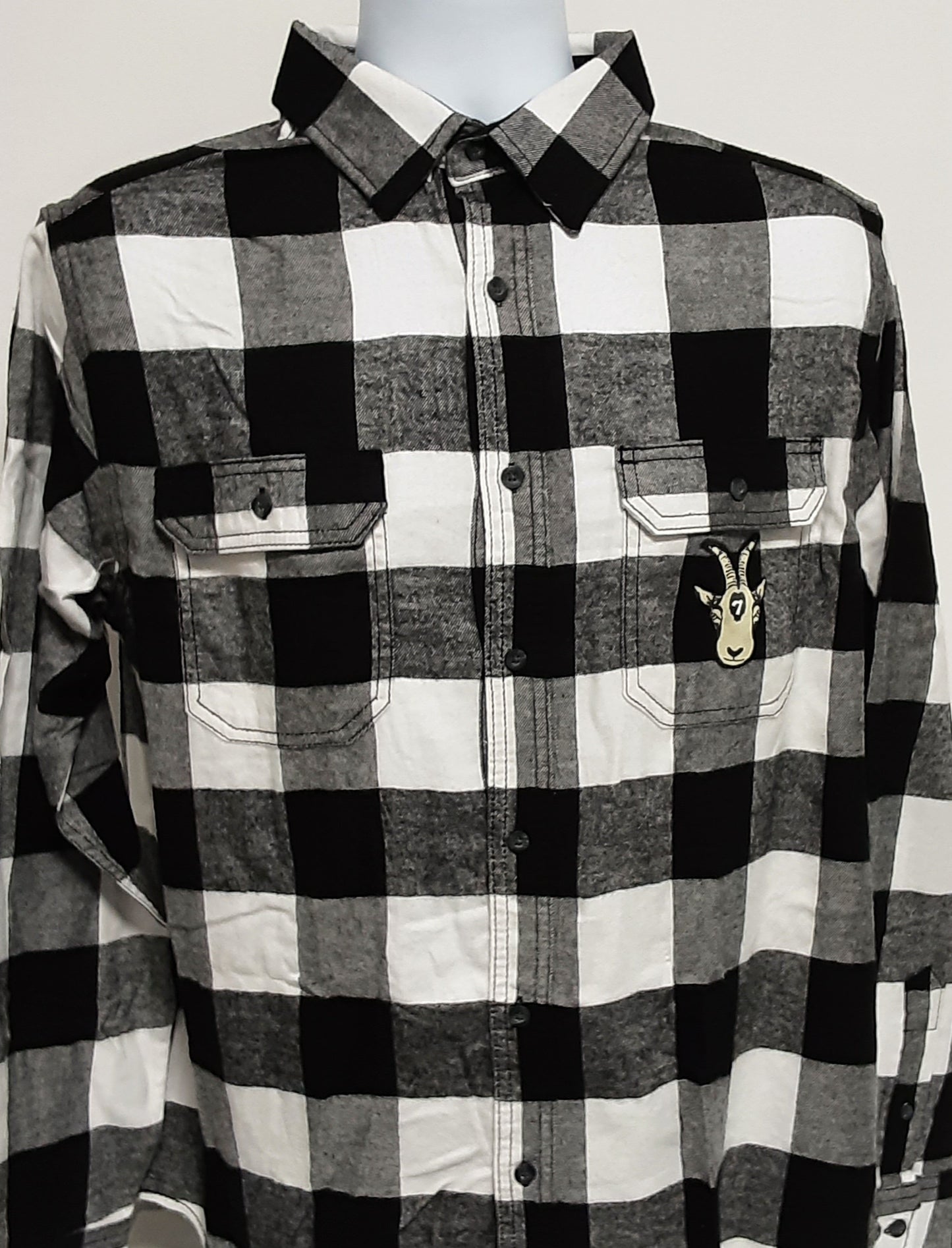 *Mad A$$ Goat (Black/White) Flannel
