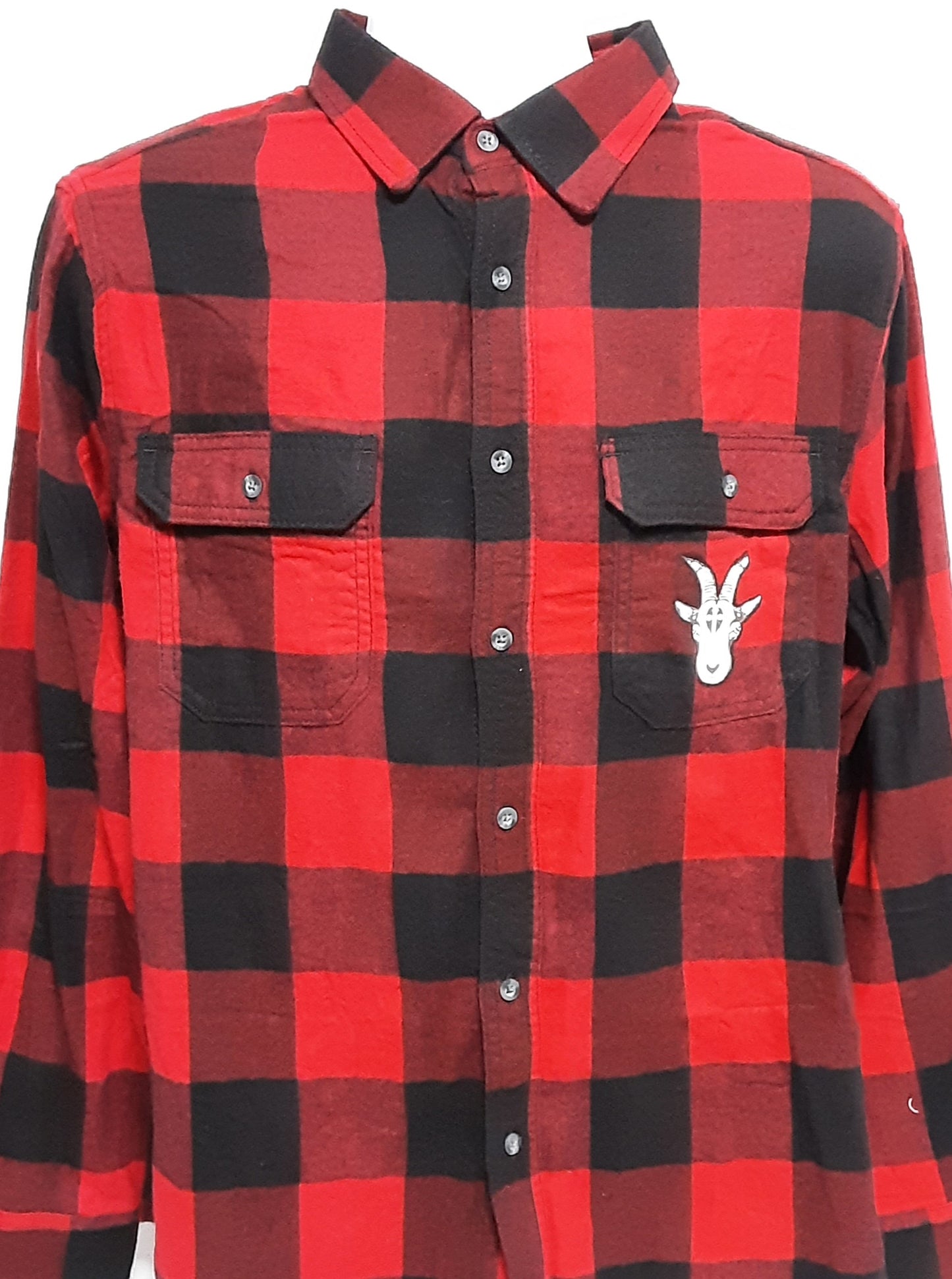 *Mad A$$ Goat (Billy Goat Red) Flannel