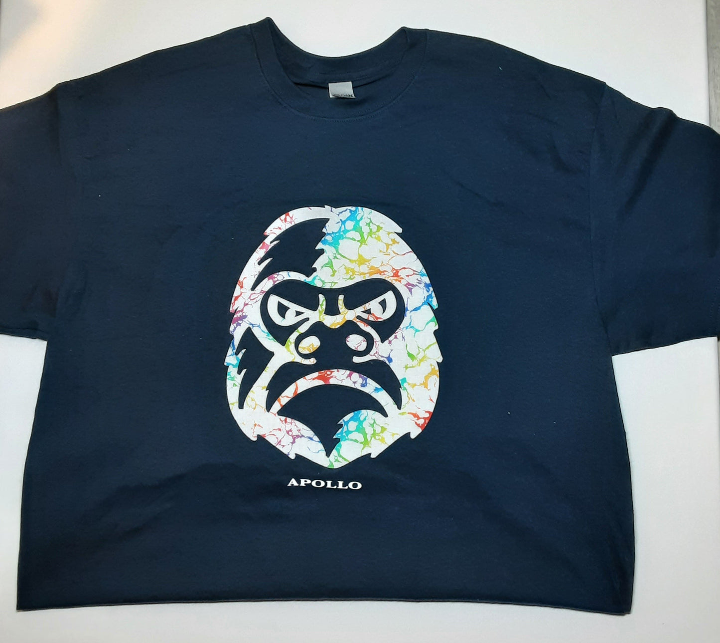 Apollo - Blue and Rainbow Print T-Shirt