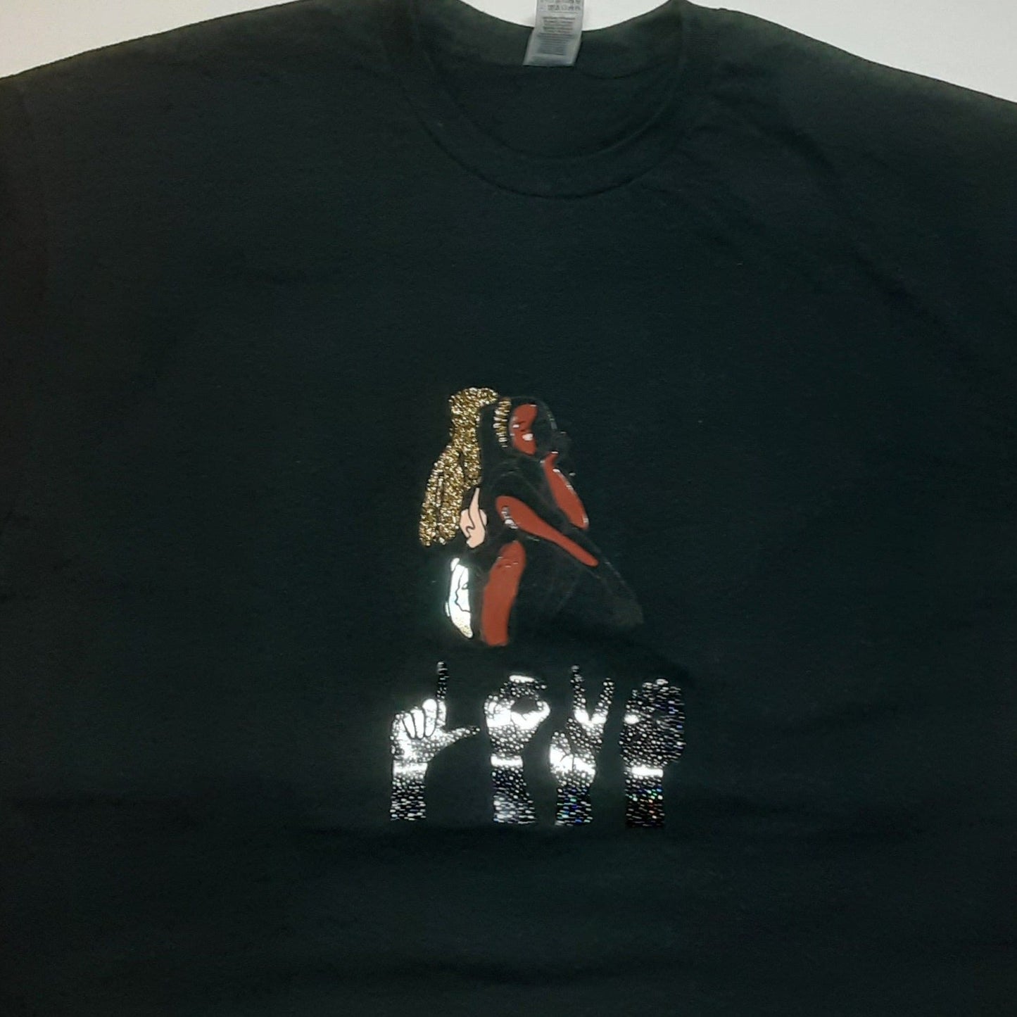 Black Black Love - Black Multicolor T-Shirt