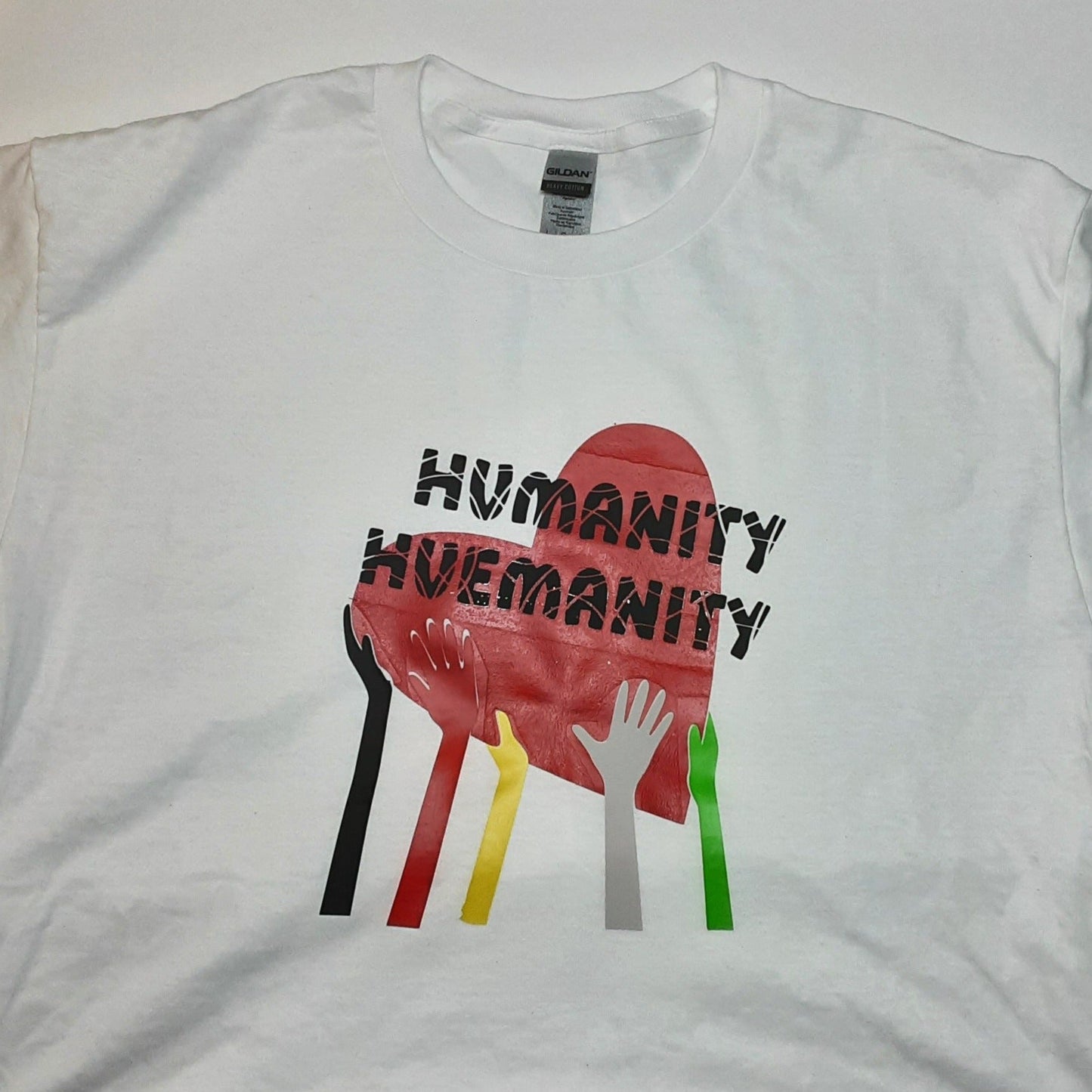 Huemanity Hands - White T-Shirt