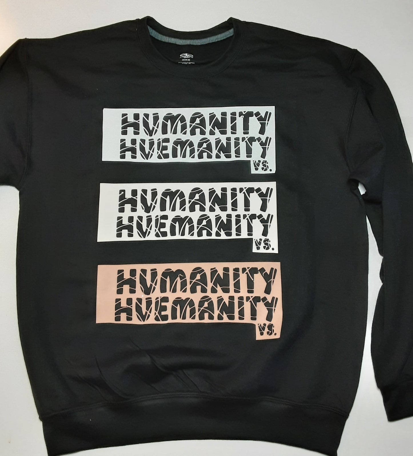 Huemanity vs Humanity - Black and Lighter Shades of Brown Sweater