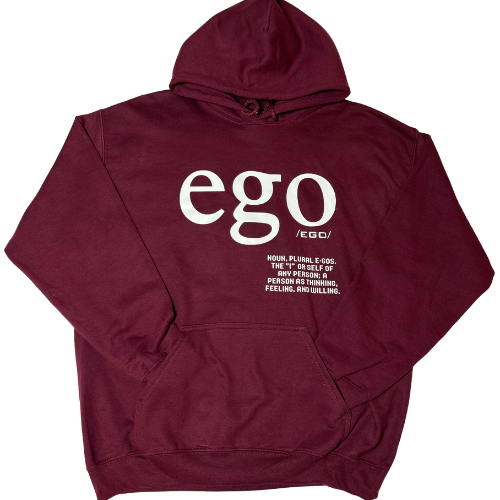 Maroon x White Hoodie