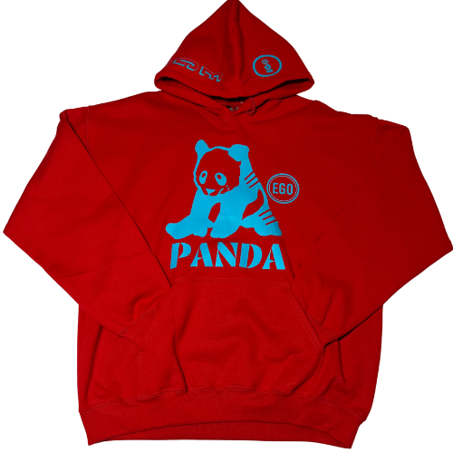 Red x Blue Panda Hoodie (glow in the dark)