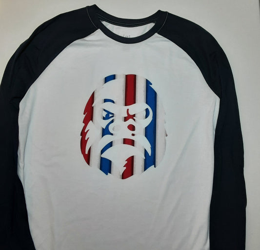 Apollo - Americana - Red, White, and Blue Long Sleeve T-Shirt