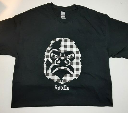 Apollo - Black and White Lumberjack 2 T-Shirt