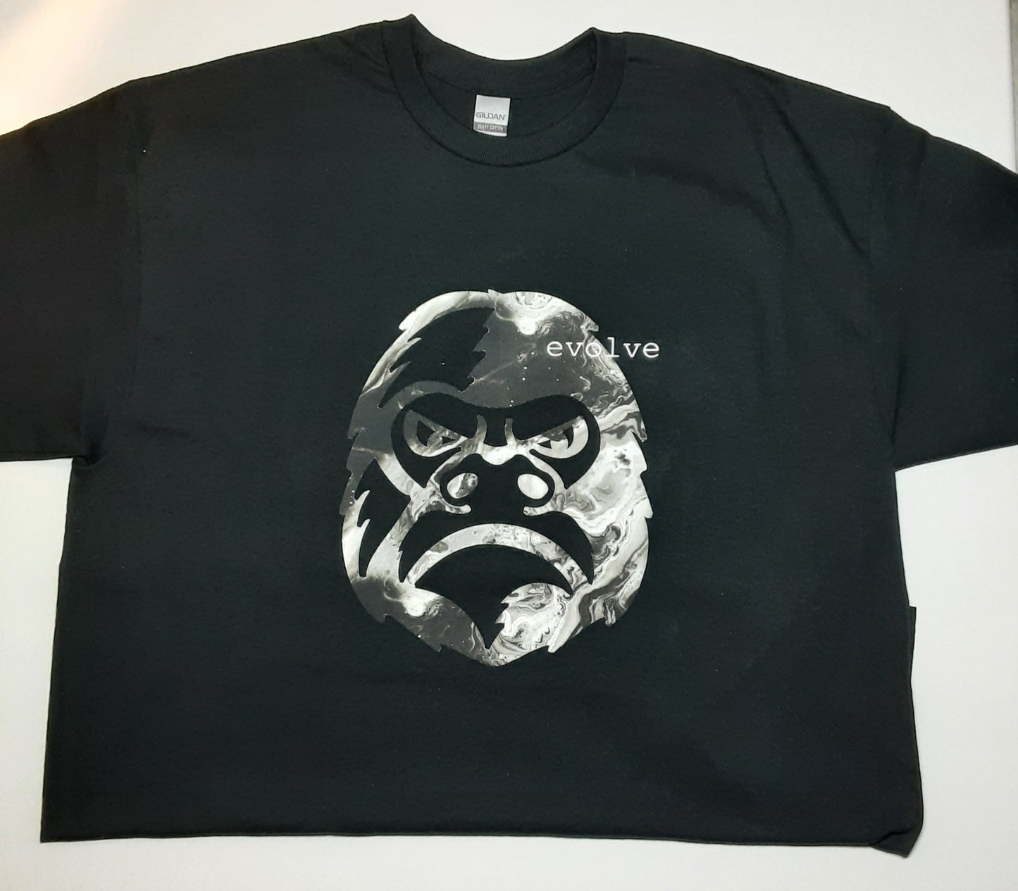 Apollo - Black and White (evolve) Gato- Red, White, and Blue Americana T-Shirt