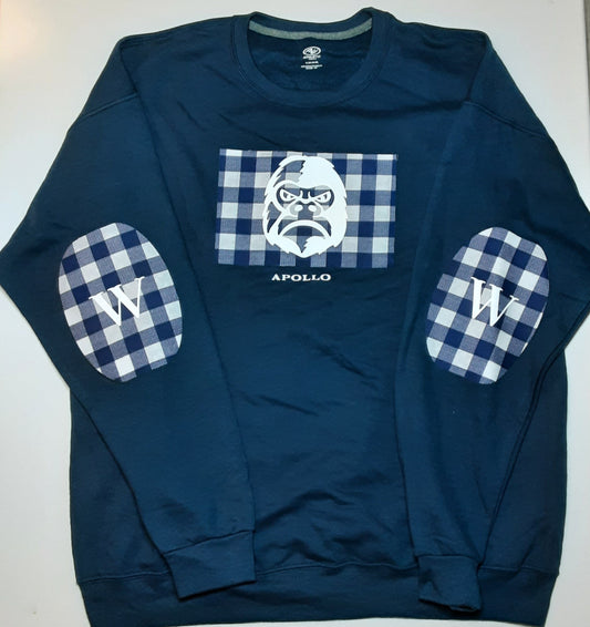 Apollo - Blue and White Lumberjack Sweater