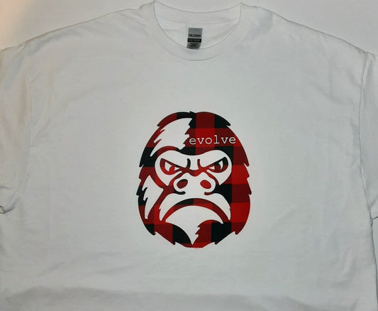 Apollo - White, Red, and Black Lumberjack (evolve) T-Shirt