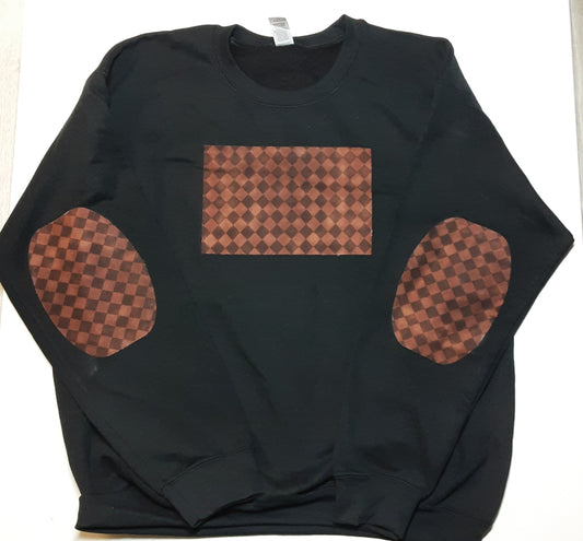 Brown Checkerboard Sweater