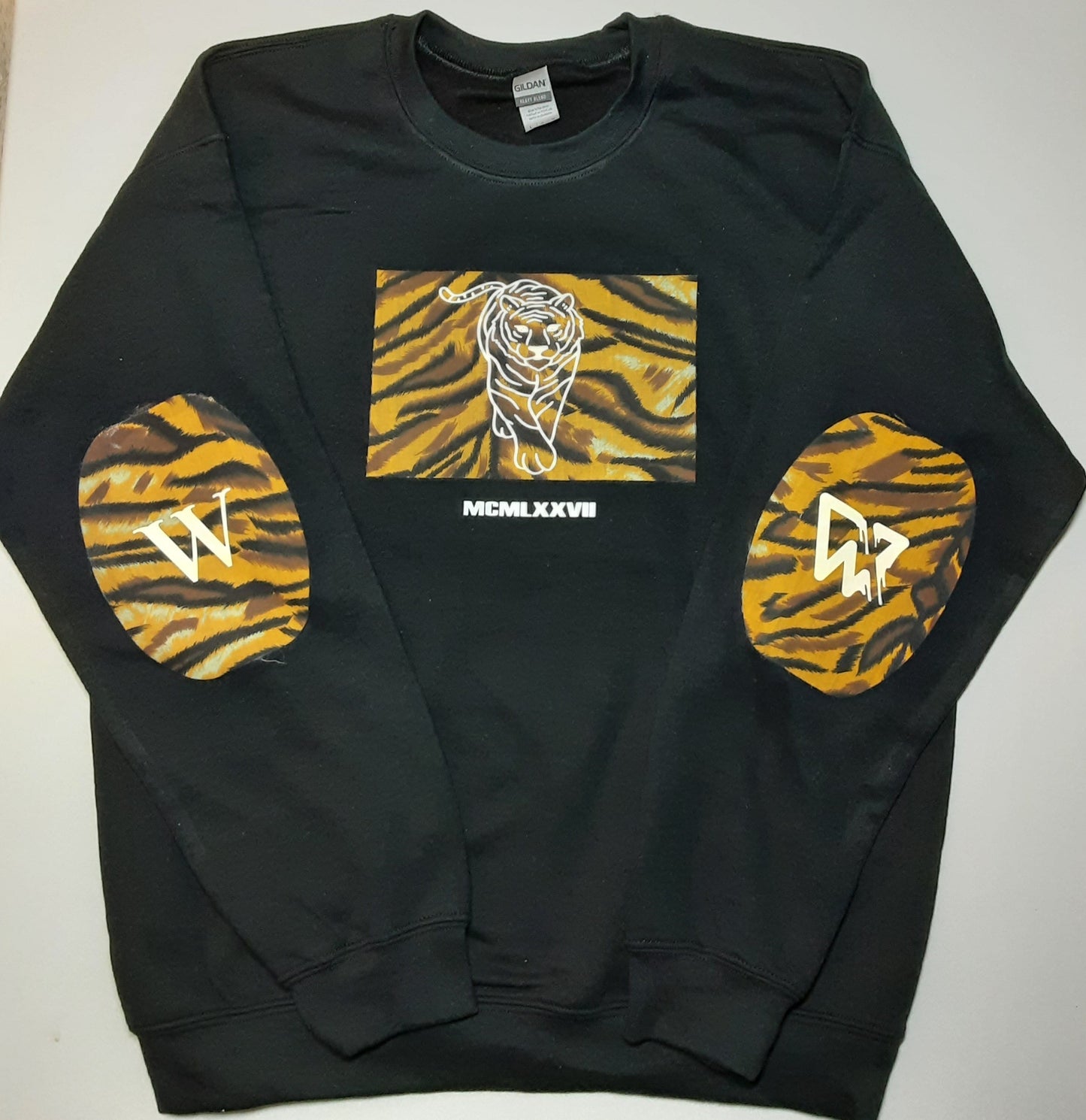 Jynx - Black and Tiger Print Sweater