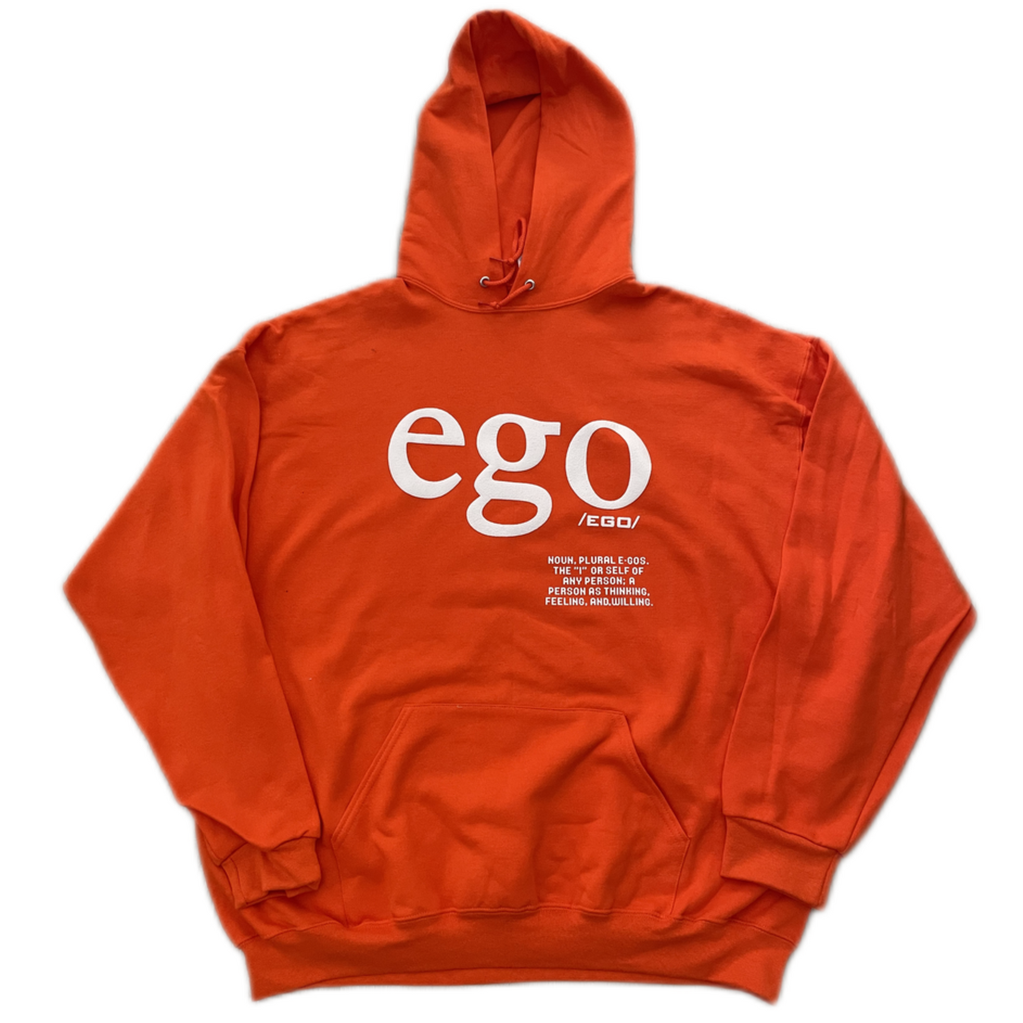 Orange & White Hoodie