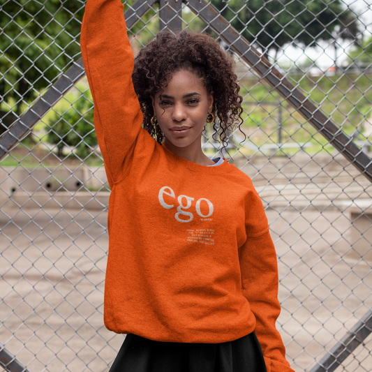 Orange & White Sweatshirt